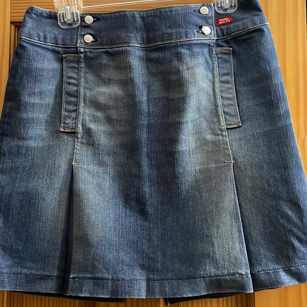 Miss Sixty Mini Skirt with Pleats